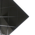 engrav pattern frameless grey brown tinted accent wall decorative iron mirror for cabinet