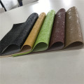 PVC Synthetic Artificial Faux leather with silver sand for furniture