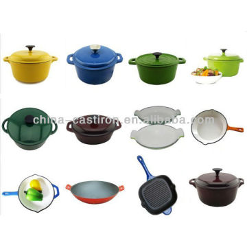 enameled colorful cookware