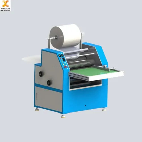 Automatic Hot Melt Adhesive Film Lamination Machine Line for Oval Shape Evaporator Skin