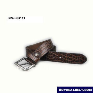 Designer Crocodile PU Leather Belt