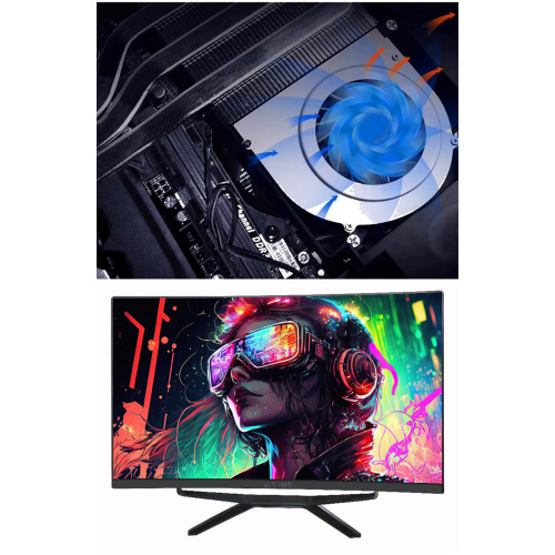 Sleek All in One System with Curved Screen