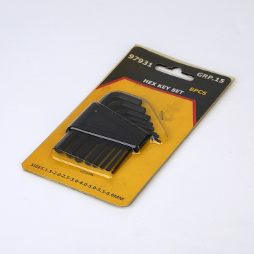 8-Piece Mini Metric Hex Allen Wrench Set