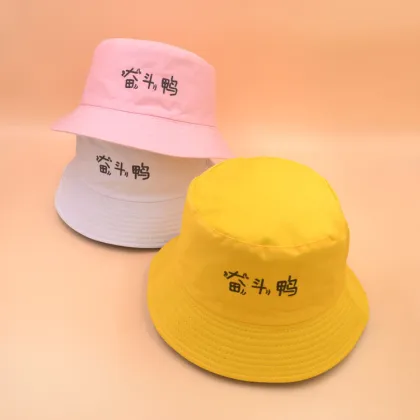 Mens floral canada fabric bucket hat