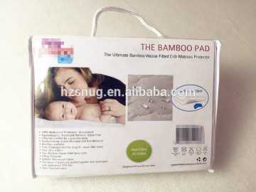 The bamboo viscose fitted crib mattress protector