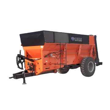 120 HP Tractor Mounted Muck Spreader with Twin Vertical Auger