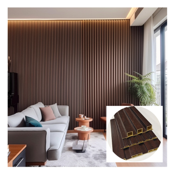 Łatwo zmontowany niestandardowy nowoczesny design Fled WPC Grain Wood Fibre Bamboo Wall Panel