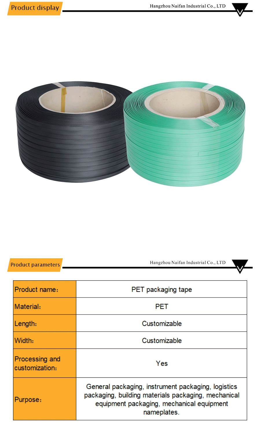 Black PET Strapping Band Logistics