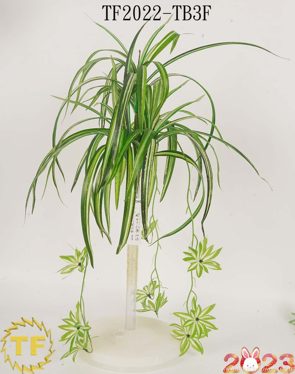 Single Artificial Tape Spider Plants