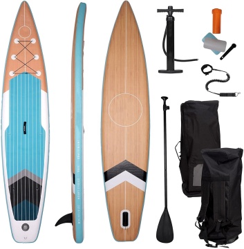 In Stock Dropshipping EU/USA: 12FT Stitch Surfing Racing ISUP Inflatable Stand Up Paddle Board