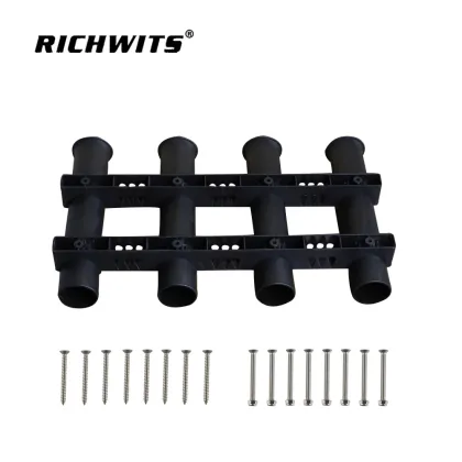 Plastic Fishing 4 Pole Fishing Equipment Accessories insert Portable Belt Fishing Rod Holder