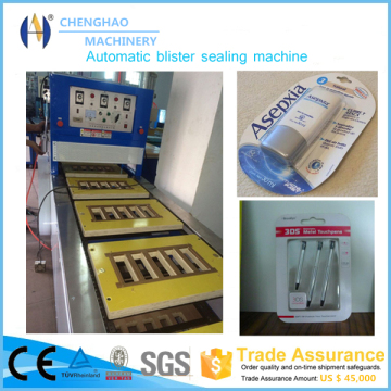 12working Stations Automatic Blister Packing/Sealing Machine for Battery/SD Card/PVC PETG
