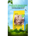 Completa grãos adultos com comida de gato inchada para adultos