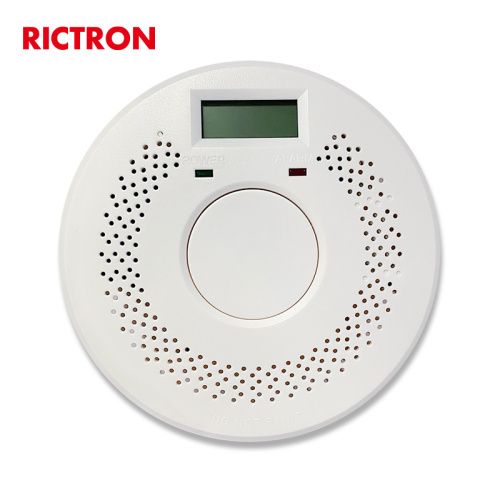 Combo smoke detector Big Button LCD Display Smoke Alarm Smoke and Carbon monoxide detector