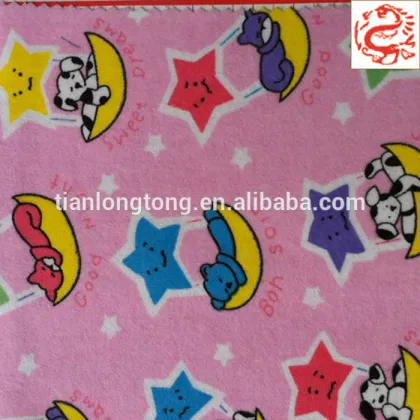 china wholesale 100% cotton snuggle printed flannel