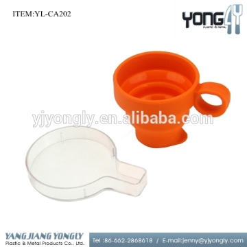 Mini collapsible foldable silicone cup