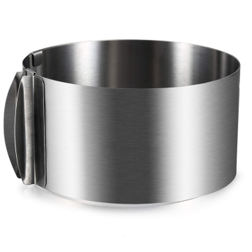 Wholesale Stainless Steel 430 Round Shaped Adjustable Cake Baking Mold 16-30cm