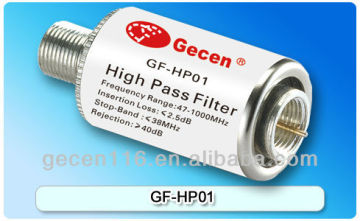 Gecen New High pass filter for CATV system Model GF-HP01