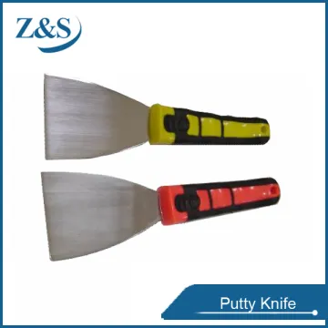 Hand tools for building construction, Stainless steel putty knife with plasitc handle ZS815
