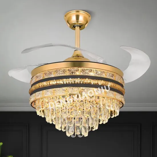 Retractable Reversible Ceiling Fans with Remote Control and LED Light Changes