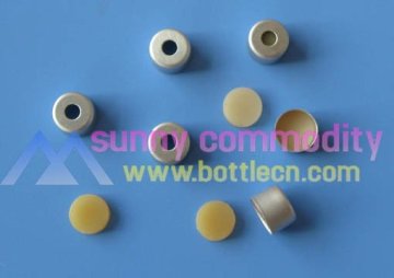 8mm cartridge cap with silicone-teflon liner for glass cartridge used for dental drug injection