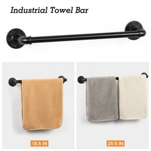 Rack de serviettes industrielles de 13 pièces pour accessoires de salle de bain