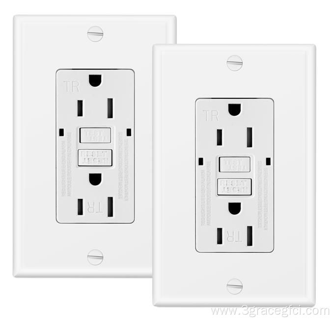 American Smart Self-test GFCI Wall Outlet Receptacle