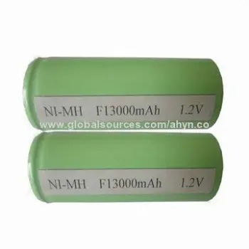 NiMH Batteries, 1.2V Voltage, 13Ah, F Size, High-capacity