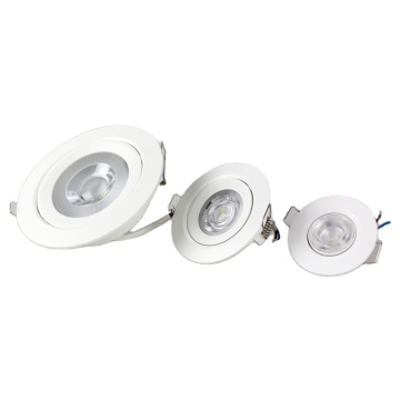 Ρυθμιζόμενη γωνιά LED Φώτα οροφής - 3W έως 12W, 3000K, 120V/230V, LCL -πλαστικό