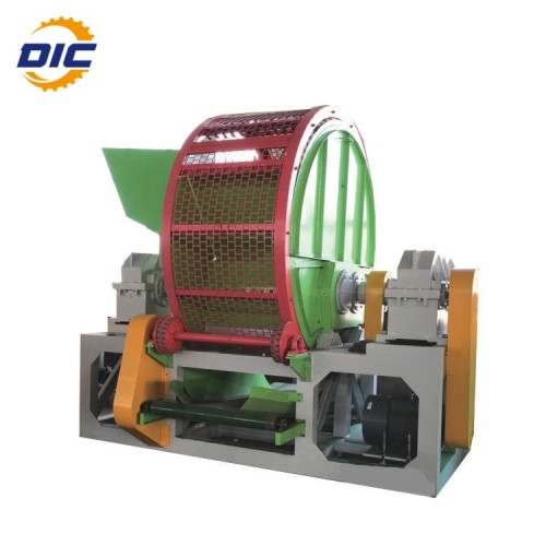 Tyre Shredder for Sale Double shafts recycle truck car tire shredder machine Factory