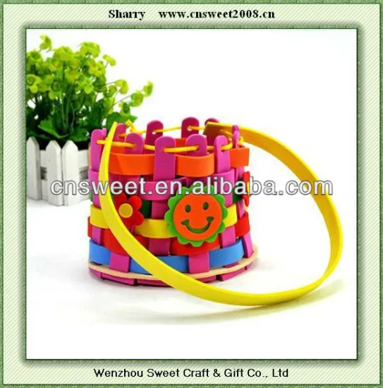 EVA foam children handmade craft basket