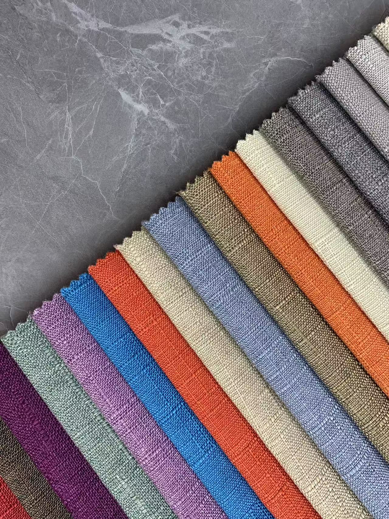 Natural striped Linen Fabric for Sofa