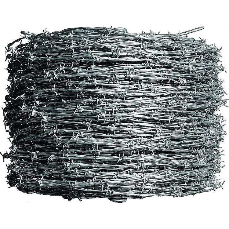 PVC coated fence panel with barb wire