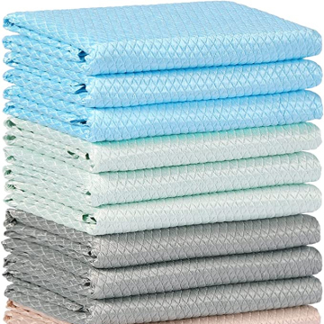 Nanoscale Fish Scale Microfiber Cleaning Cloth - Super Absorbent and Lint Free
