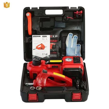 Portable 5 Ton Electric Car Jack with Air Pump and Impact Wrench for Outdoor Use