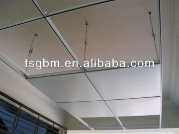 PVC GYPSUM CEILING TILE595*595*7mmexport qatar Celing 603*603*7mm PVC LAMINATED GYPSUM CEILING TILES mid-east