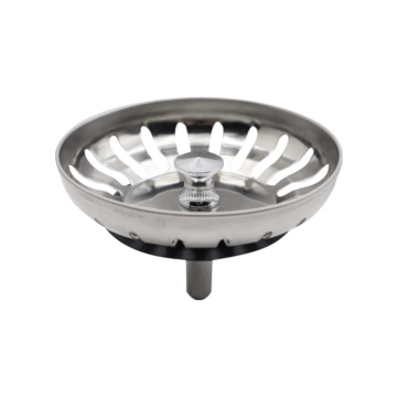 Guida 78mm Stainless Steel 304 Waste Plug Basin Strainer for UK Kitchen Drain and Sink