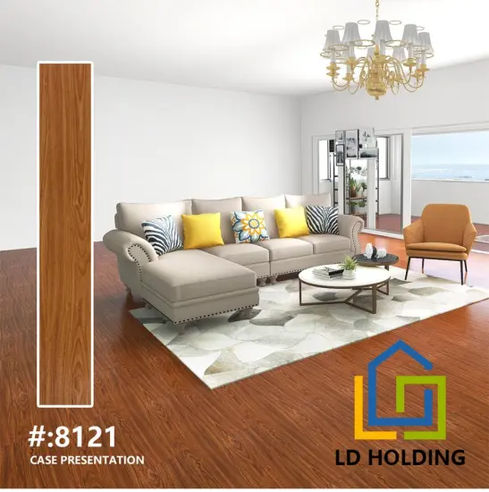 Waterproof wood look dry back luxury vinyl Plank