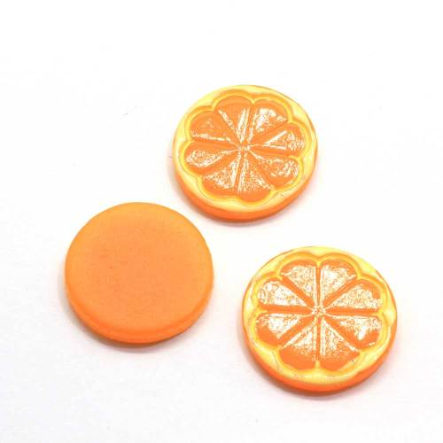 Super Quality Simulation Orange Slice Resin Cabochon For DIY Toy Phone Shell Ornaments Or Kids Bedroom Decor