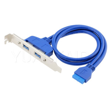 Motherboard 20-pin PCI to USB 3.0 Cable