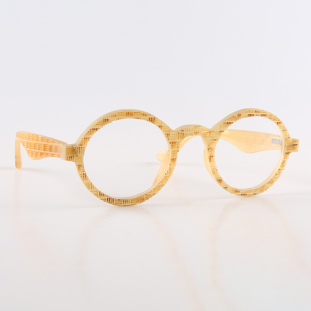 Laser Engraved Buffalo Horn Eyeglass Frames