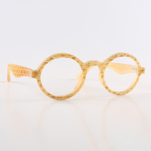 Laser Engraved Buffalo Horn Eyeglass Frames