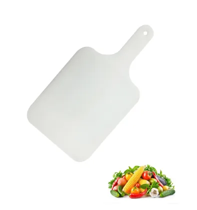 Plastic PE cutting board with handle