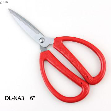 6 inch Professinal red plastic handle sewing tailor shears