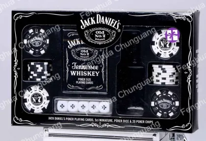 Jack daniels poker chip set