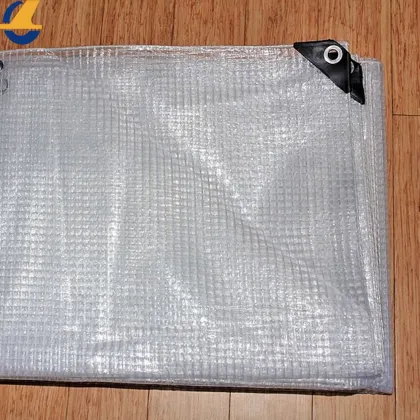White Mesh Tarpaulin Fabric