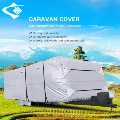 Newly Designed Oxford Cloth RV Cover - Waterproof & UV Protection for Travel Trailers & RVs