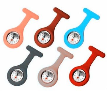 Flexible Colorful Silicone Nurse Watch Soft Silicone Strap Rohs