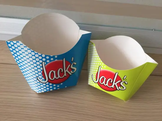 Disposable paper french fries box