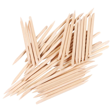 114 mm Length Wooden Nail Cleaning Orange Sticks